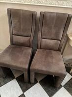 Eetkamerstoelen  4 st. Nubuck, Huis en Inrichting, Ophalen, Kunststof, Overige kleuren, Vier