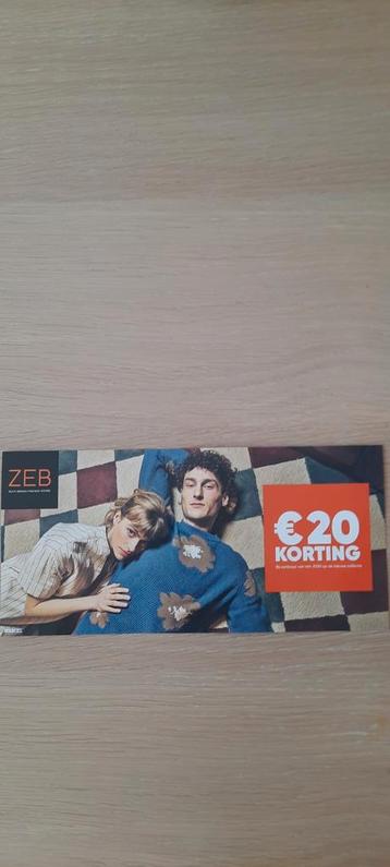 Bon 20 €    ZEB  shop