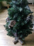 Kleine kerstboom op voet met decoratie, Divers, Comme neuf, Enlèvement ou Envoi