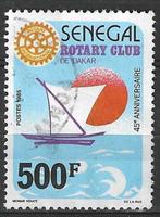Senegal 1987 - Yvert 711 - Rotary Club - 500 F. (ST), Timbres & Monnaies, Timbres | Afrique, Affranchi, Envoi