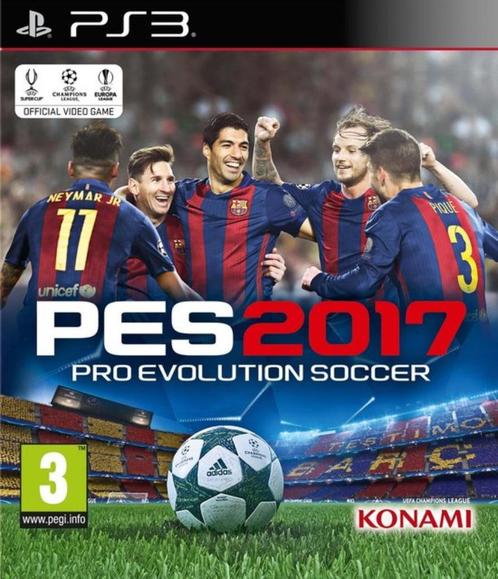 Pro Evolution Soccer PES 2017, Games en Spelcomputers, Games | Sony PlayStation 3, Zo goed als nieuw, Sport, 3 spelers of meer