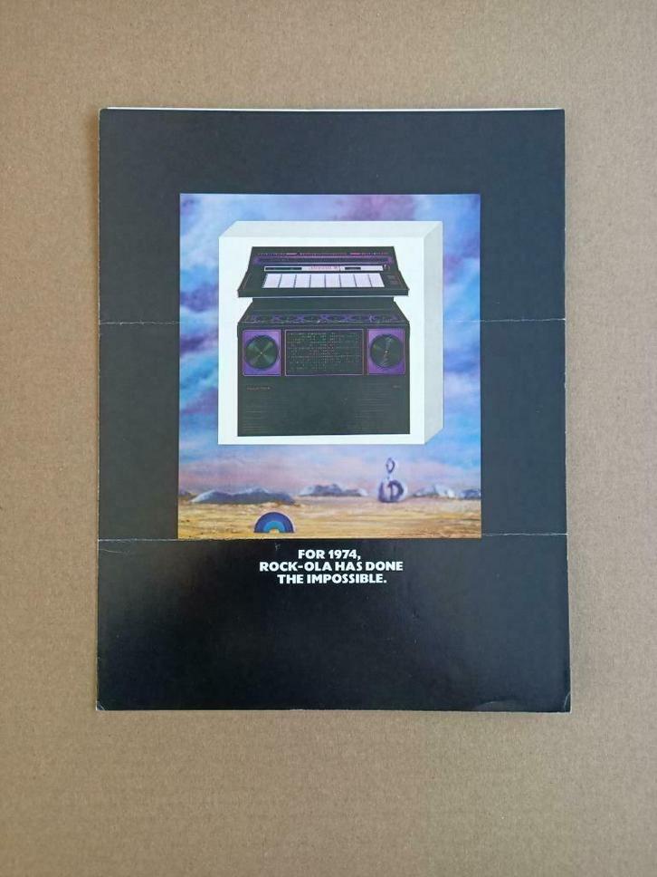 Folder: Rock-ola 454 (1974) jukebox, Verzamelen, Automaten | Jukeboxen, Verzenden