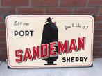 SANDEMAN emaille reclamebord, Ophalen of Verzenden, Zo goed als nieuw, Reclamebord