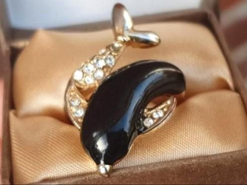 Oude dolfijn vintage ring., Handtassen en Accessoires, Ringen, Zo goed als nieuw, Verzenden