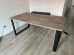 Tafel - Melamine - Humus eik, Huis en Inrichting, Ophalen, Zo goed als nieuw
