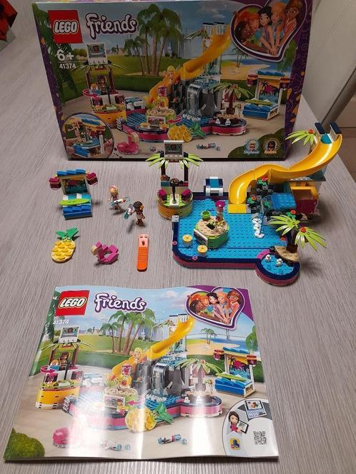 LEGO Friends Andrea's Zwembadfeest - 41374, Kinderen en Baby's, Speelgoed | Duplo en Lego, Zo goed als nieuw, Lego, Complete set