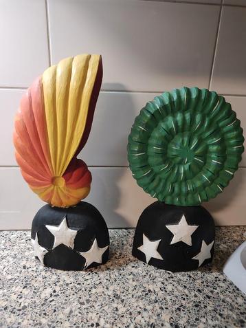 2 vintage schelp sculpturen van Anna efverlund beschikbaar voor biedingen