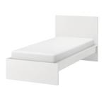 Ikea MALM bedonderstel wit + LONSET lattenbode (geen matras), Huis en Inrichting, Slaapkamer | Bedden, Ophalen, Zo goed als nieuw