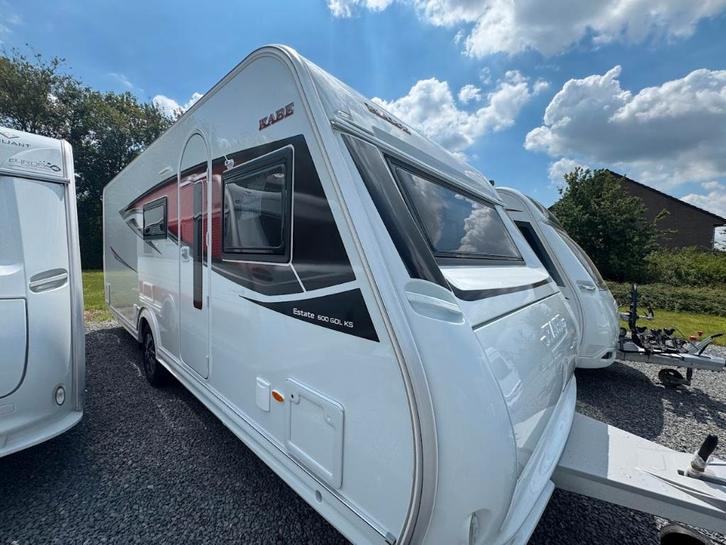 KABE ESTATE 600 GDL Lits superposés, mover incl., Caravanes & Camping, Caravanes, Entreprise, jusqu'à 6, Kabe, Grand lit, Coin salon convertible