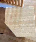 Table de salon travertin, Moins de 50 cm, Carré, Enlèvement, Utilisé