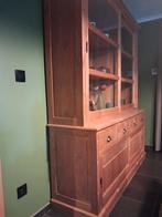 Buffetkast / vitrinekast massief hout, Enlèvement, Teck