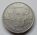 belgie 50 francs 1939 zonder kruis boven kroon, Verzenden, België, Zilver