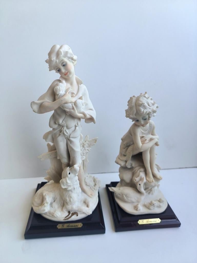 Set van 2 Giuseppe Armani beelden – Florence (Capodimonte), Collections, Statues & Figurines, Enlèvement ou Envoi