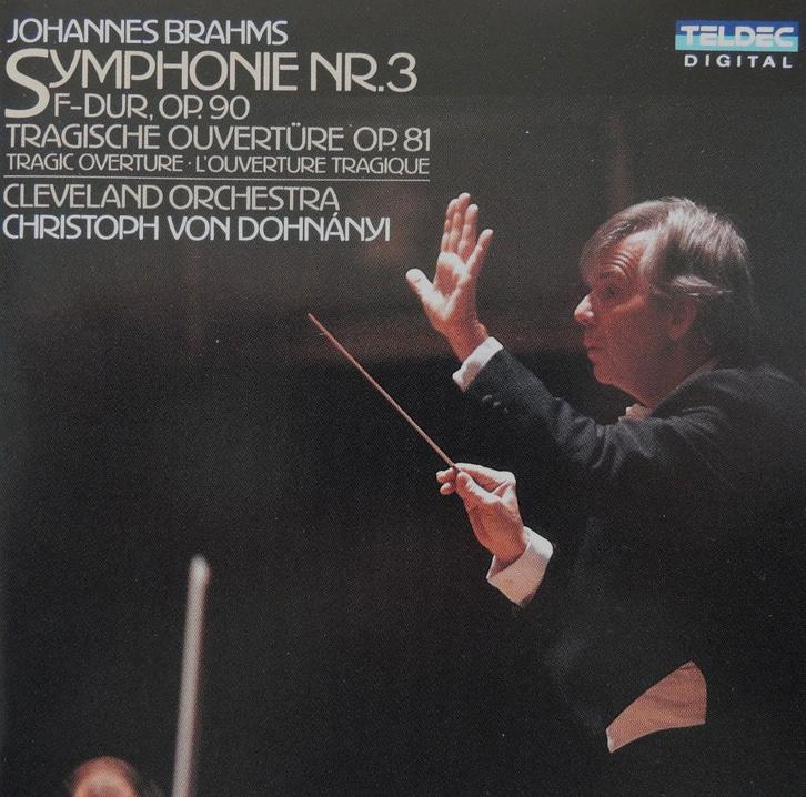 Brahms 3 en Tragische Ouverture - von Dohnanyi - TELDEC- DDD, CD & DVD, CD | Classique, Comme neuf, Orchestre ou Ballet, Enlèvement ou Envoi