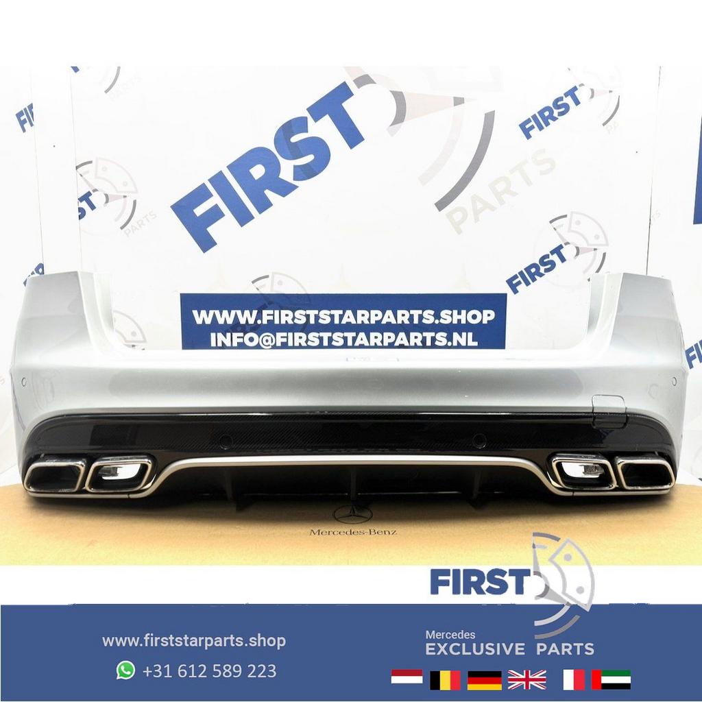 C63s BUMPER S205 C63 AMG Achterbumper W205 COMPLEET + CARBON, Auto-onderdelen, Carrosserie, Bumper, Mercedes-Benz, Achter, Gebruikt