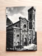 Vintage kaart Italië Florence Kathedraal zwart-wit foto, Antiek en Kunst, Ophalen of Verzenden