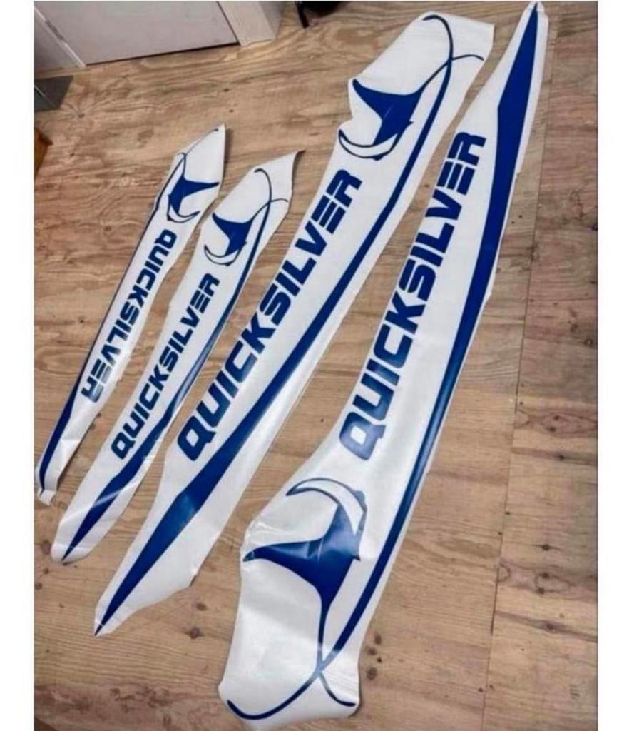 Quicksilver Vinyl Decal boten boot jacht XL Stickers sticker, Watersport en Boten, Accessoires en Onderhoud, Nieuw, Ophalen of Verzenden