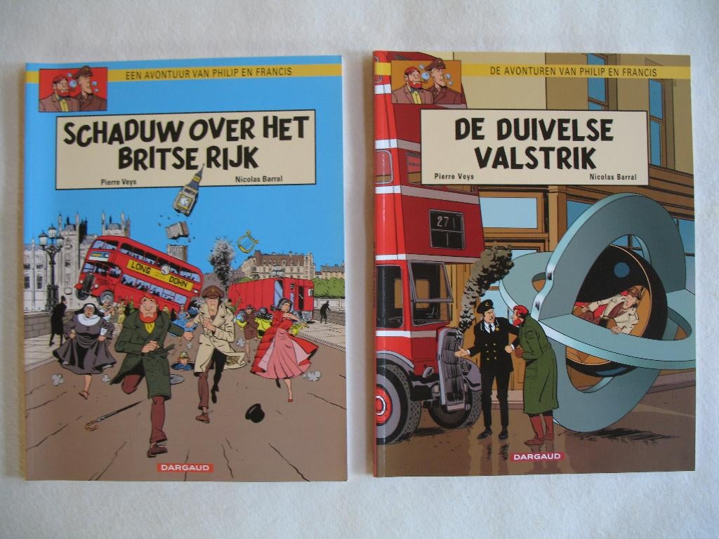 Philip en Francis nr 1 en 2,  3de en 1ste druk, Meerdere stripboeken, Ophalen of Verzenden, Nieuw