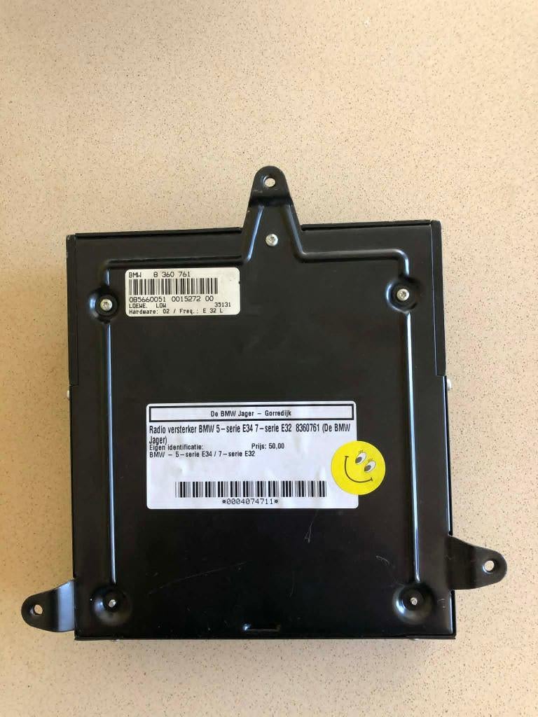 Radio versterker BMW 5-serie E34 7-serie E32  8360761, Auto-onderdelen, Elektronica en Kabels, Ophalen of Verzenden, BMW
