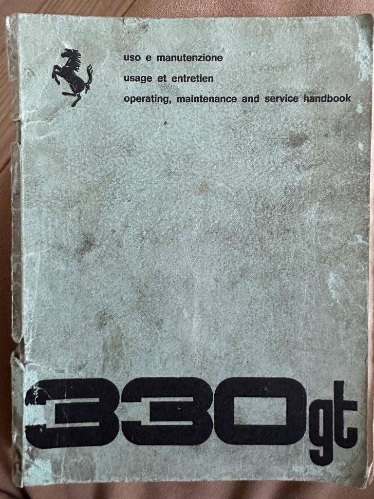 manuel d'instructions de la ferrari 330 250, Enlèvement