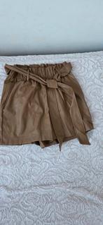 Zwarte en bruine rok. Kunststof., Ophalen, Maat 36 (S)