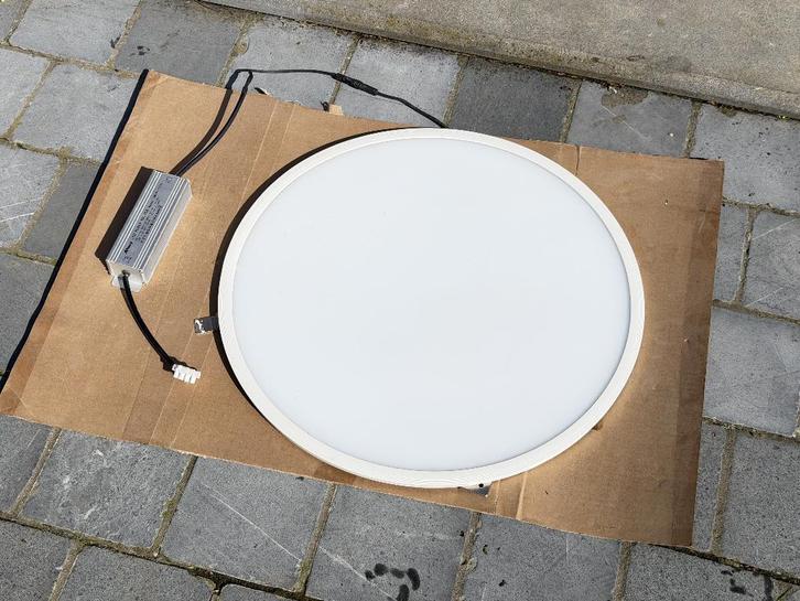 2x Lampe plafonnier LED - Cercle diffuser, Huis en Inrichting, Lampen | Plafondlampen, Zo goed als nieuw, Ophalen