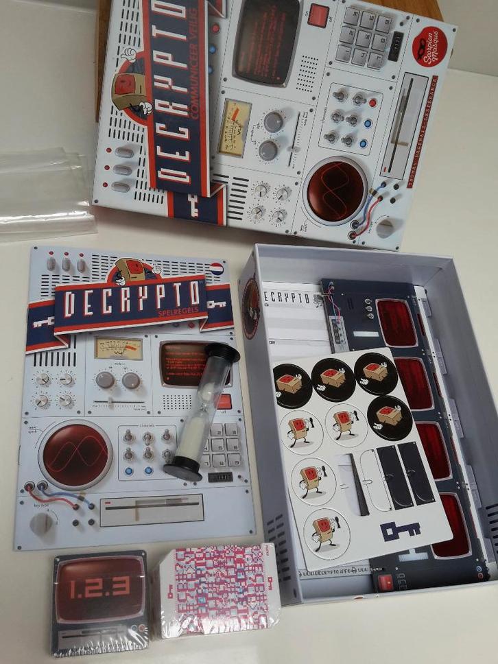 Nieuw spel Decrypto, 3-8 spelers, 12+, + 1 gratis promo, Hobby en Vrije tijd, Gezelschapsspellen | Bordspellen, Nieuw, Ophalen of Verzenden