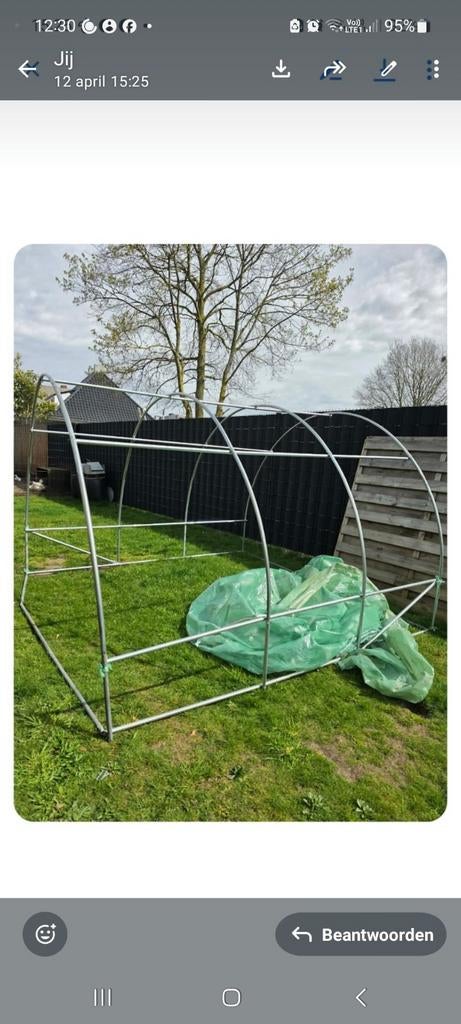 De hoes van tuinserre, Tuin en Terras, Ophalen, Plastic