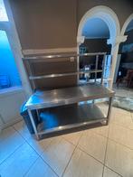 Inox tafel met boven rek, Zakelijke goederen, Ophalen