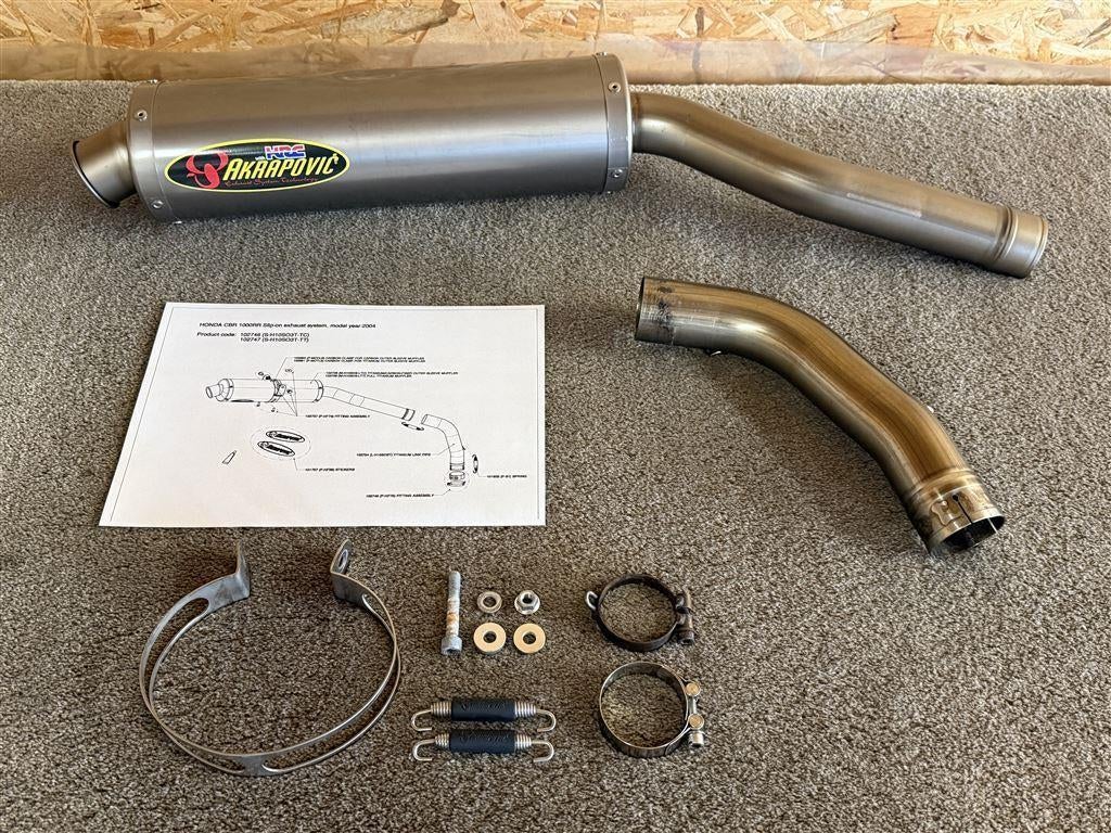 Akrapovic uitlaat demper Honda CBR1000RR 2004-2007 SC57, Motoren, Verzenden, Gebruikt