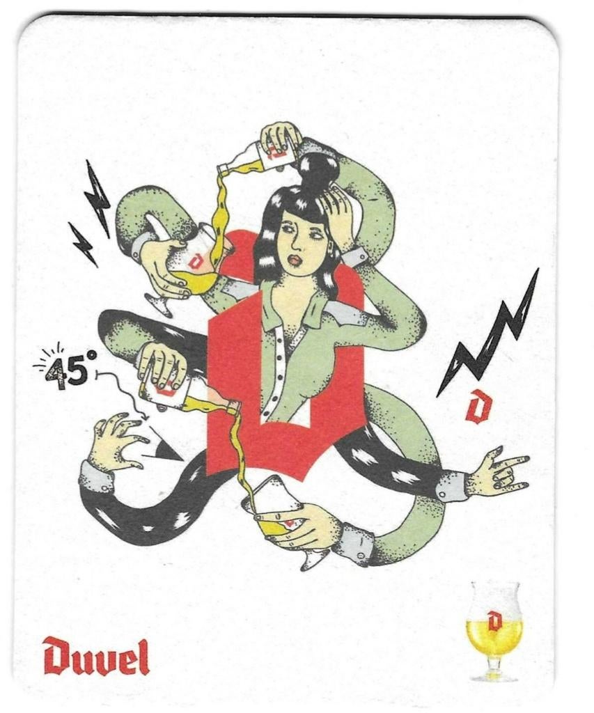 bierviltje 1st Duvel carnaval, Verzenden, Duvel