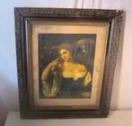 Beau cadre photo ancien en bois, 65 x 55 x 50 x 40, Enlèvement ou Envoi, Utilisé