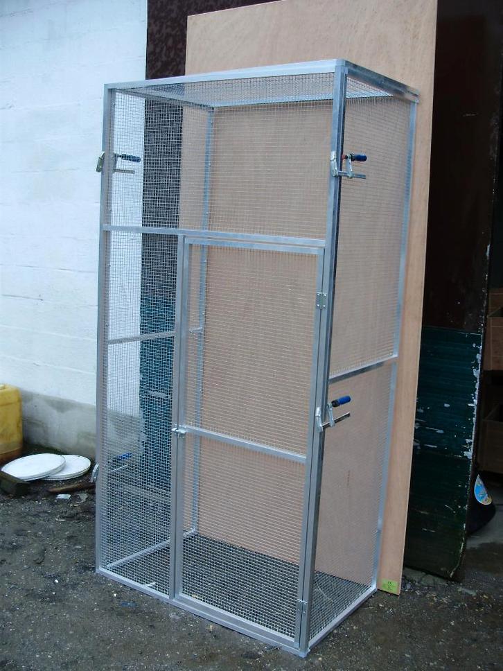 voorzetsas voor volière in aluminium, Dieren en Toebehoren, Vogels | Hokken en Kooien, Nieuw, Volière, Aluminium, Ophalen