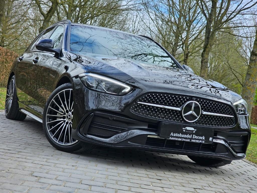Mercedes C180 AMG PACK | PANO | 360CAMERA, Auto's, Automaat, Zwart, Leder, Bedrijf