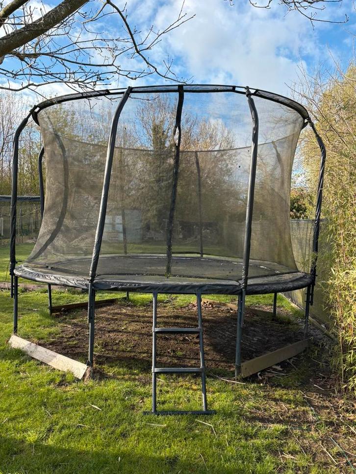 Salta premium black edition 366cm, Enfants & Bébés, Jouets | Extérieur | Trampolines, Utilisé, Enlèvement