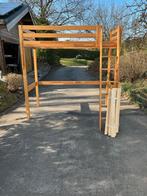 Lit en hauteur avec place pour bureau, Maison & Meubles, Chambre à coucher | Lits, 90 cm, Beige, Une personne, Enlèvement