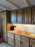 Keuken te koop en zelf af te breken, Maison & Meubles, Cuisine | Cuisines complètes, Synthétique, Brun, Enlèvement, Utilisé