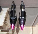 Nieuwe laklederen Saint Laurent pumps ( zwart / fuchsia ) 37, Neuf, Escarpins, Saint Laurent, Noir