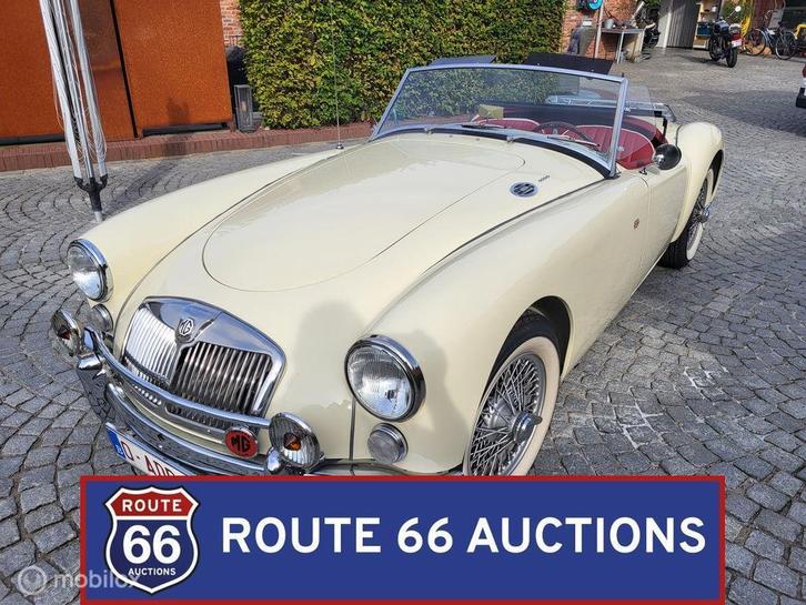MG MGA Cabriolet 1600 | 1959 | Route 66 Auctions, Auto's, Oldtimers, Bedrijf, Te koop, MG, Benzine, Overige carrosserie, Handgeschakeld