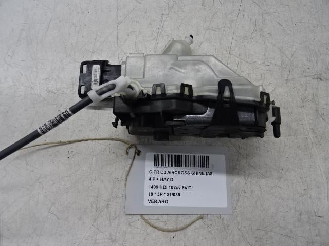 SERRURE DE PORTE ARRIÈRE GAUCHE C3 Aircross (2C / 2R), Utilisé, Arrière, Citroën