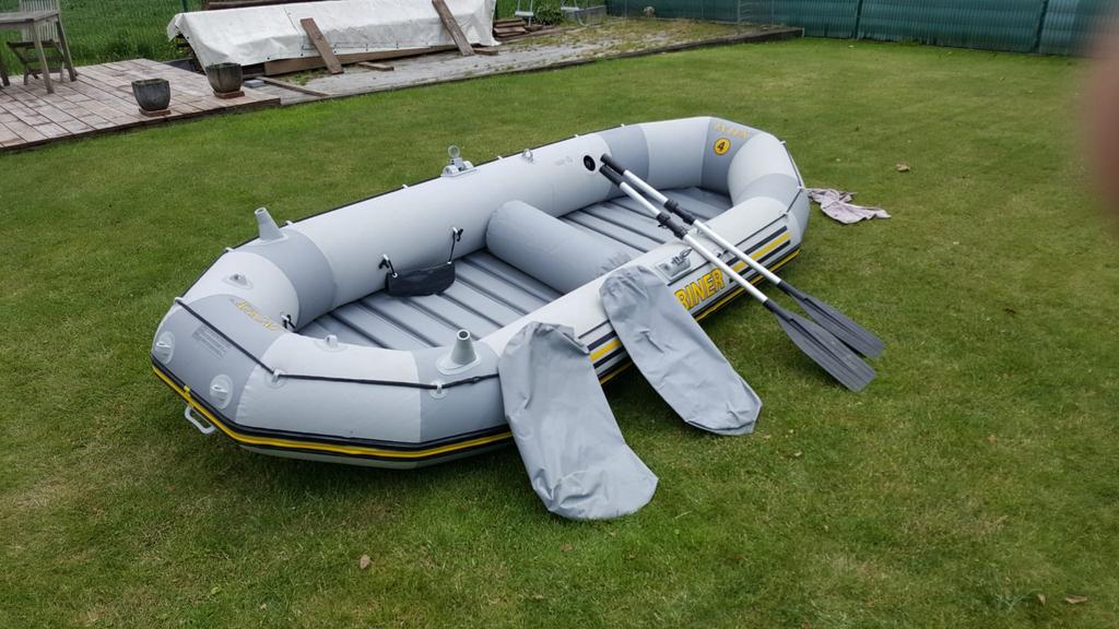 Intex Mariner 4 - rubber opblaasboot/raften, Watersport en Boten, Ophalen, Zo goed als nieuw, Overige merken