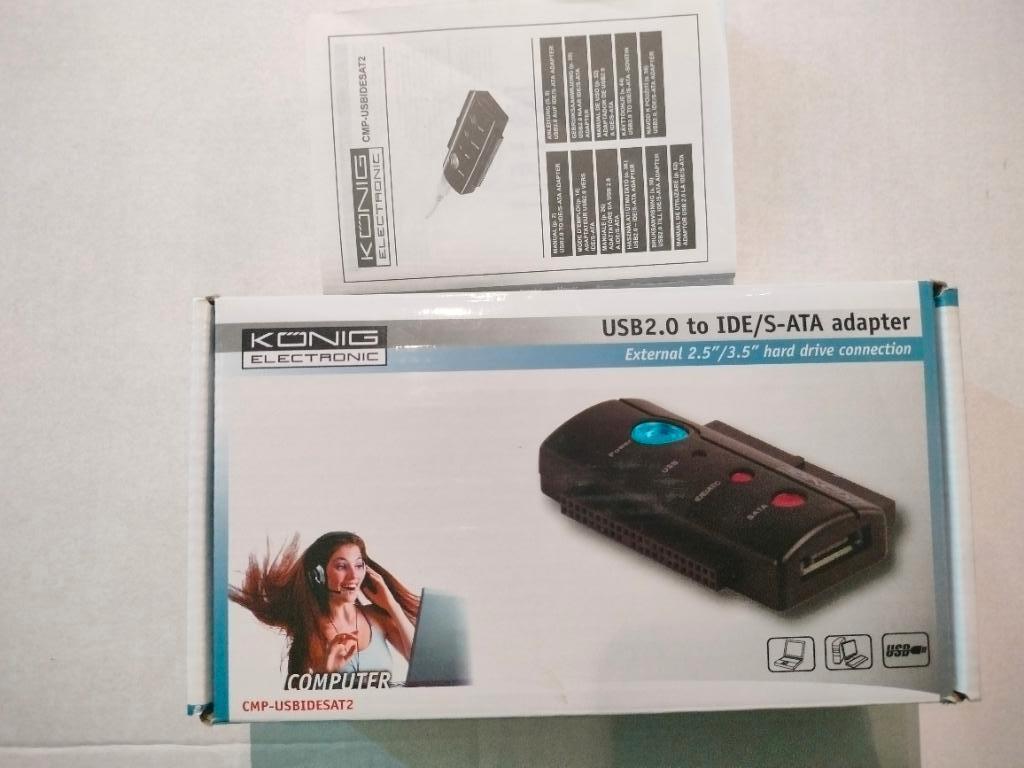 USB 2.0 naar IDE SATA adapter voor 2,5'' en 3,5'' HDD /SSD's, Computers en Software, Geheugenkaartlezers, Ophalen of Verzenden