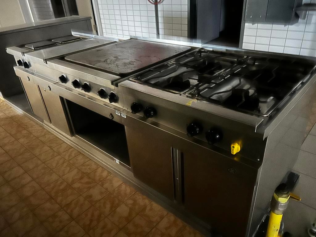 piano de cuisson Professionnel + plancha px 1599 ei, Enlèvement ou Envoi, Comme neuf