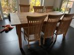 Eiken tafel 6 stoelen, Huis en Inrichting, Tafels | Eettafels, Ophalen, Gebruikt, Eik, Eikenhout
