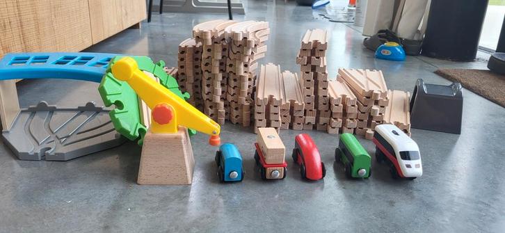 Ikea houten treinspoor, Kinderen en Baby's, Speelgoed | Houten speelgoed, Ophalen