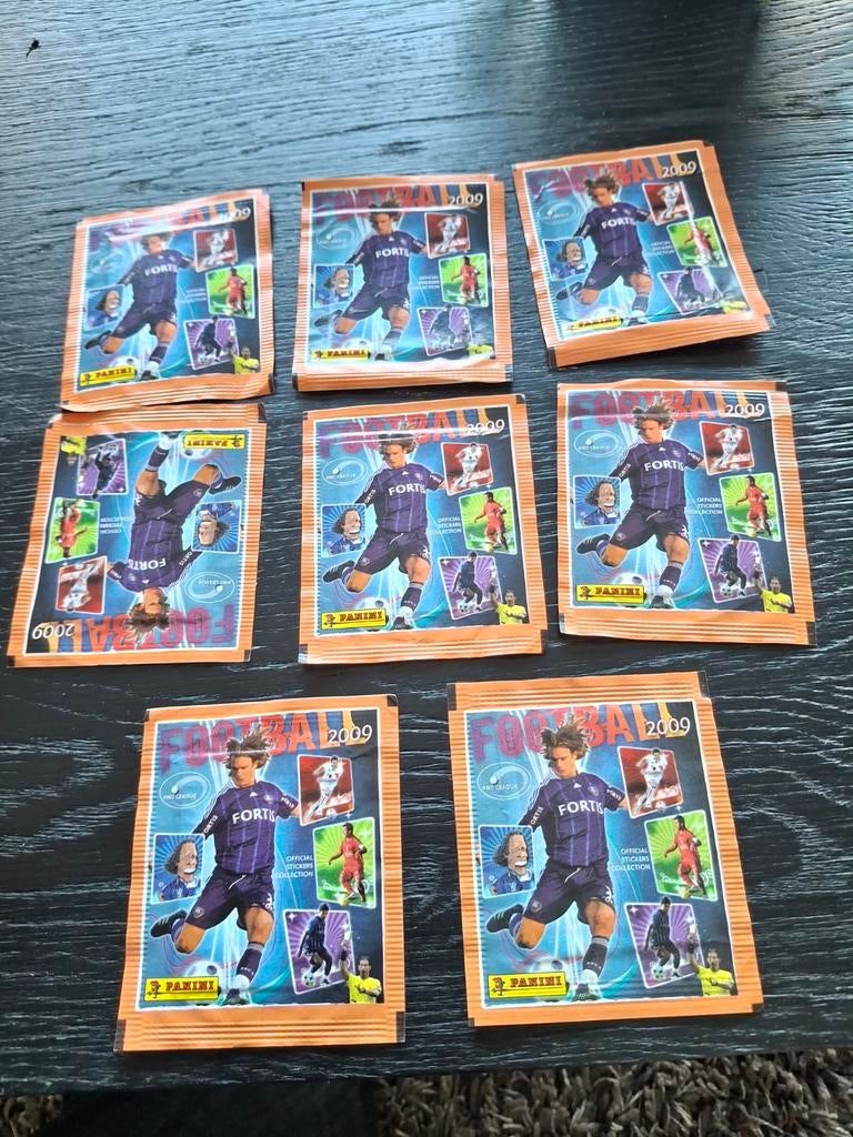 Autocollants Panini Football 2009, 8 sachets, neufs, Enlèvement ou Envoi