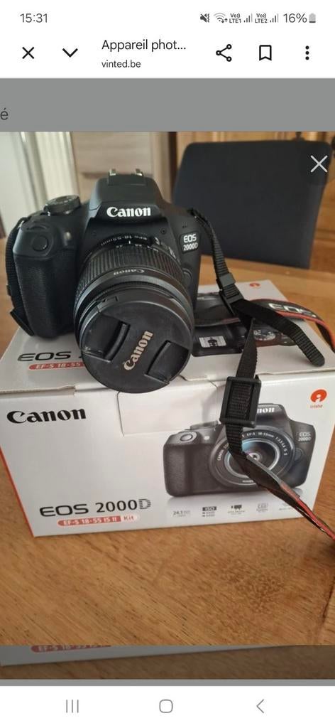 Canon EOS, Audio, Tv en Foto, Fotocamera's Digitaal, Ophalen, Spiegelreflex, Canon