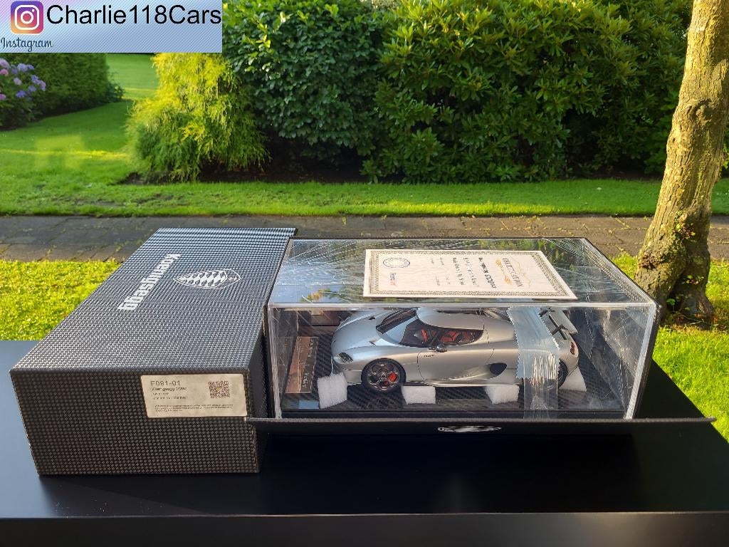 FrontiArt 1/18 Koenigsegg CC850 silver, Hobby en Vrije tijd, Ophalen of Verzenden, Nieuw