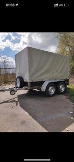 Remorque double essieux bacher A LOUER, Autos : Divers, Remorques, Enlèvement, Comme neuf