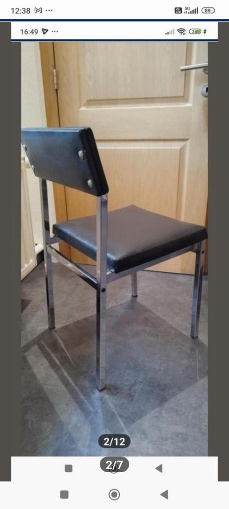 2 chaises vintage, Maison & Meubles, Chaises, Enlèvement